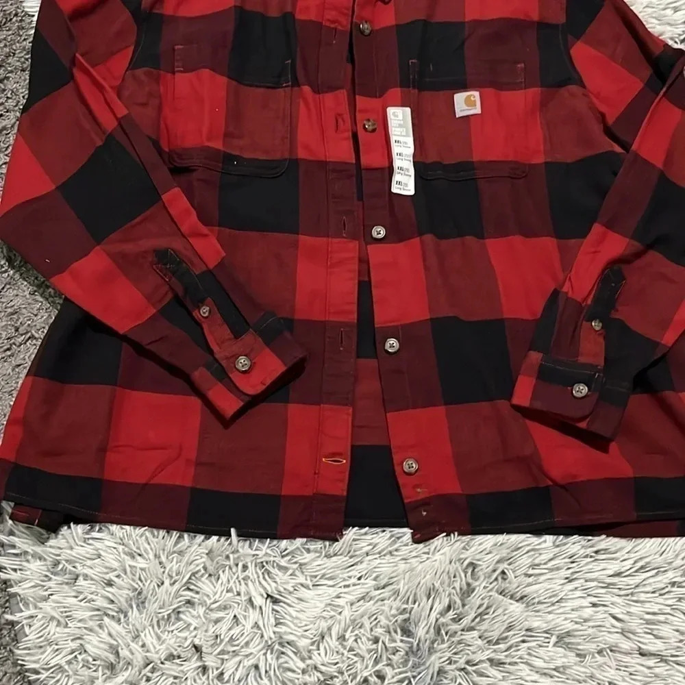New! Carhartt plaid shirt Size XXL - Picture 5 of 16